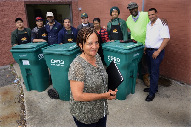 CERO works to keep food waste out of landfills, save money for their clients, and provide good green jobs for Boston's hard working communities.