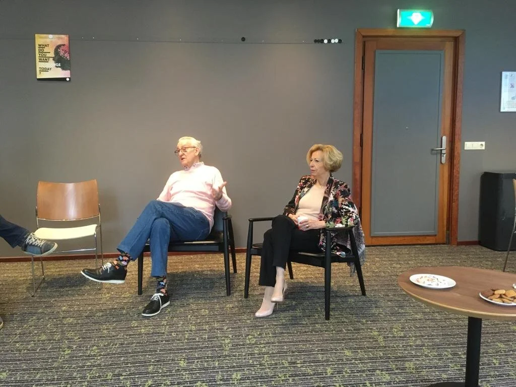 Sonja &amp; Mil tijdens de marathon aan de TA academie. (Foto: Gisèle)