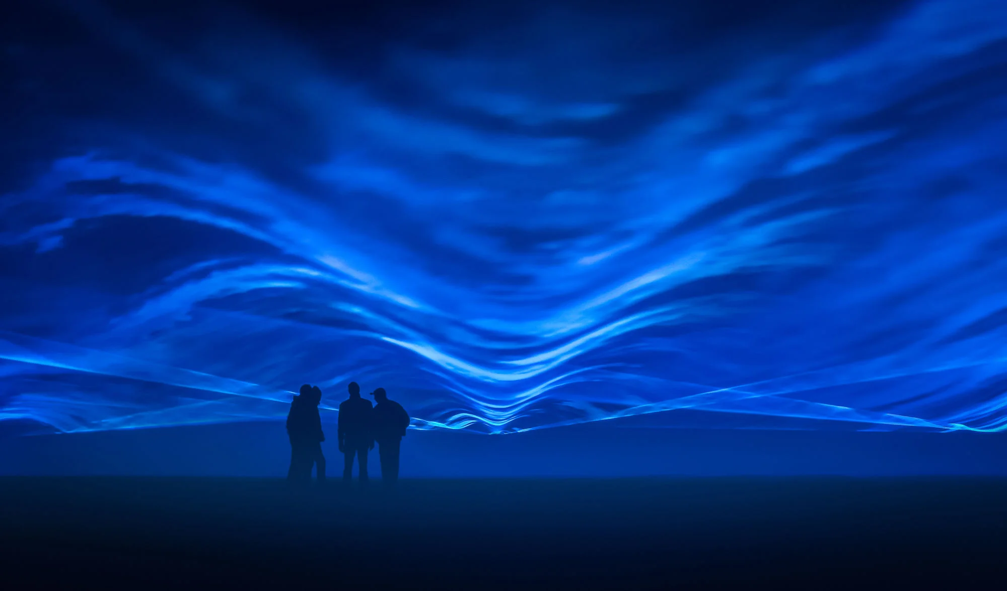 Dutch artist Daan Roosegaarde, whose works have included Waterlicht , an aetherial series of aquatic projections depicting rising tides
