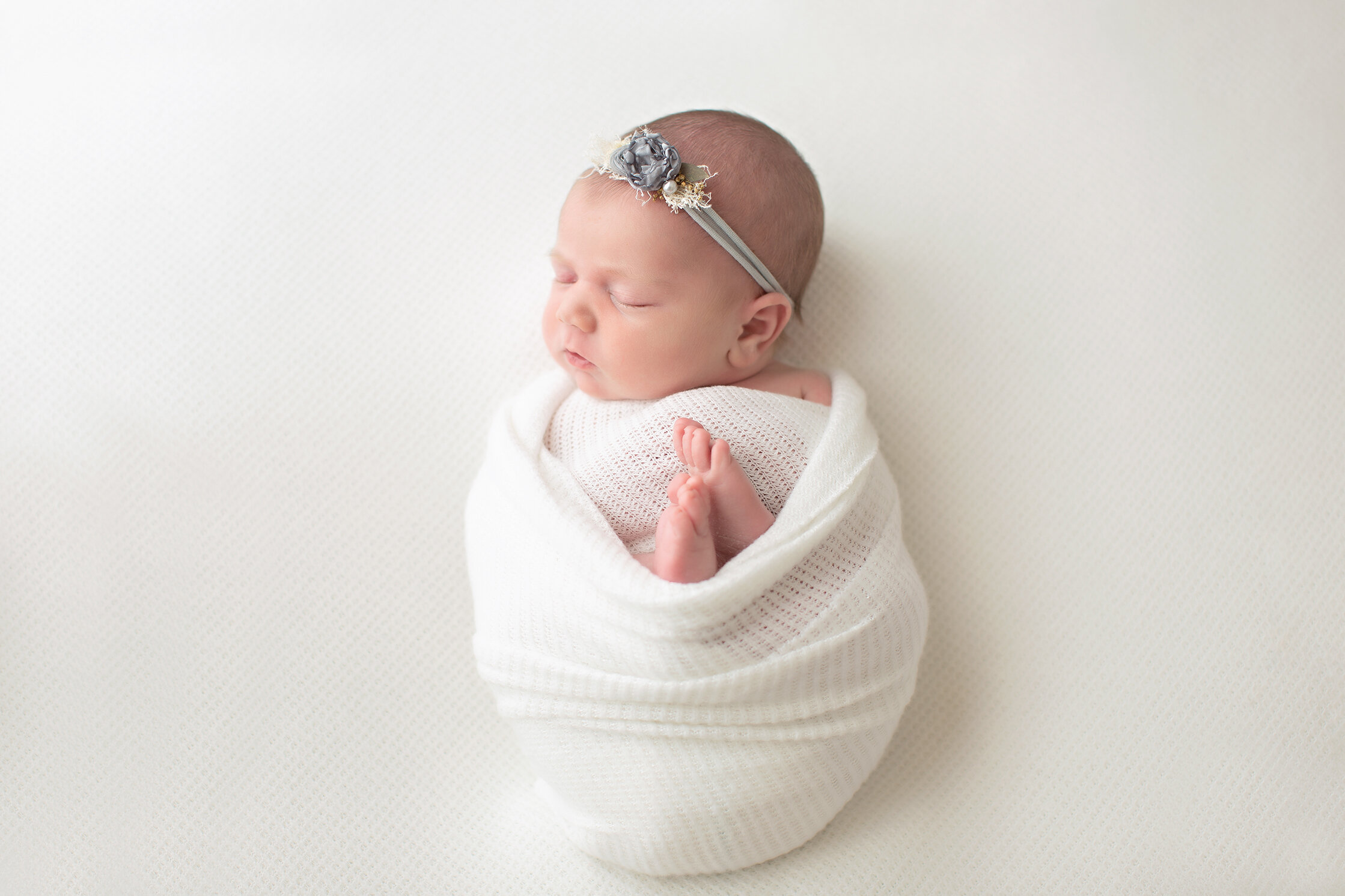 newborn swaddled Philadelphia newborn photographer
