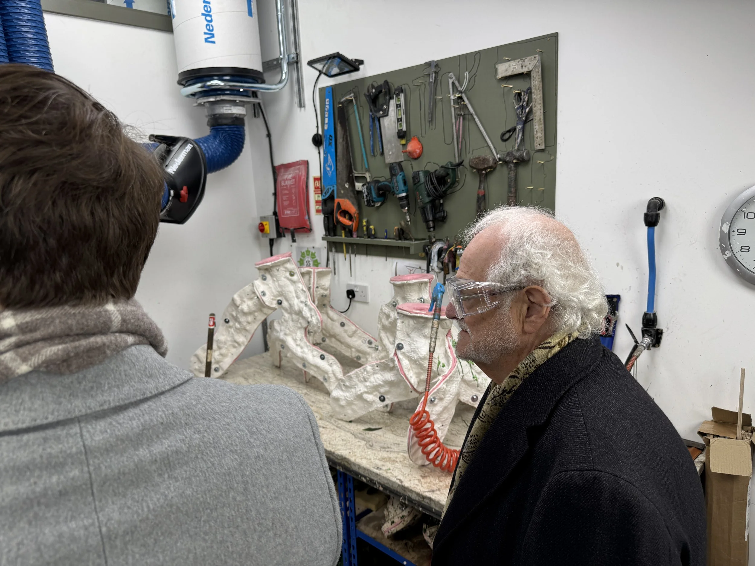 Bruce in the welding shop
