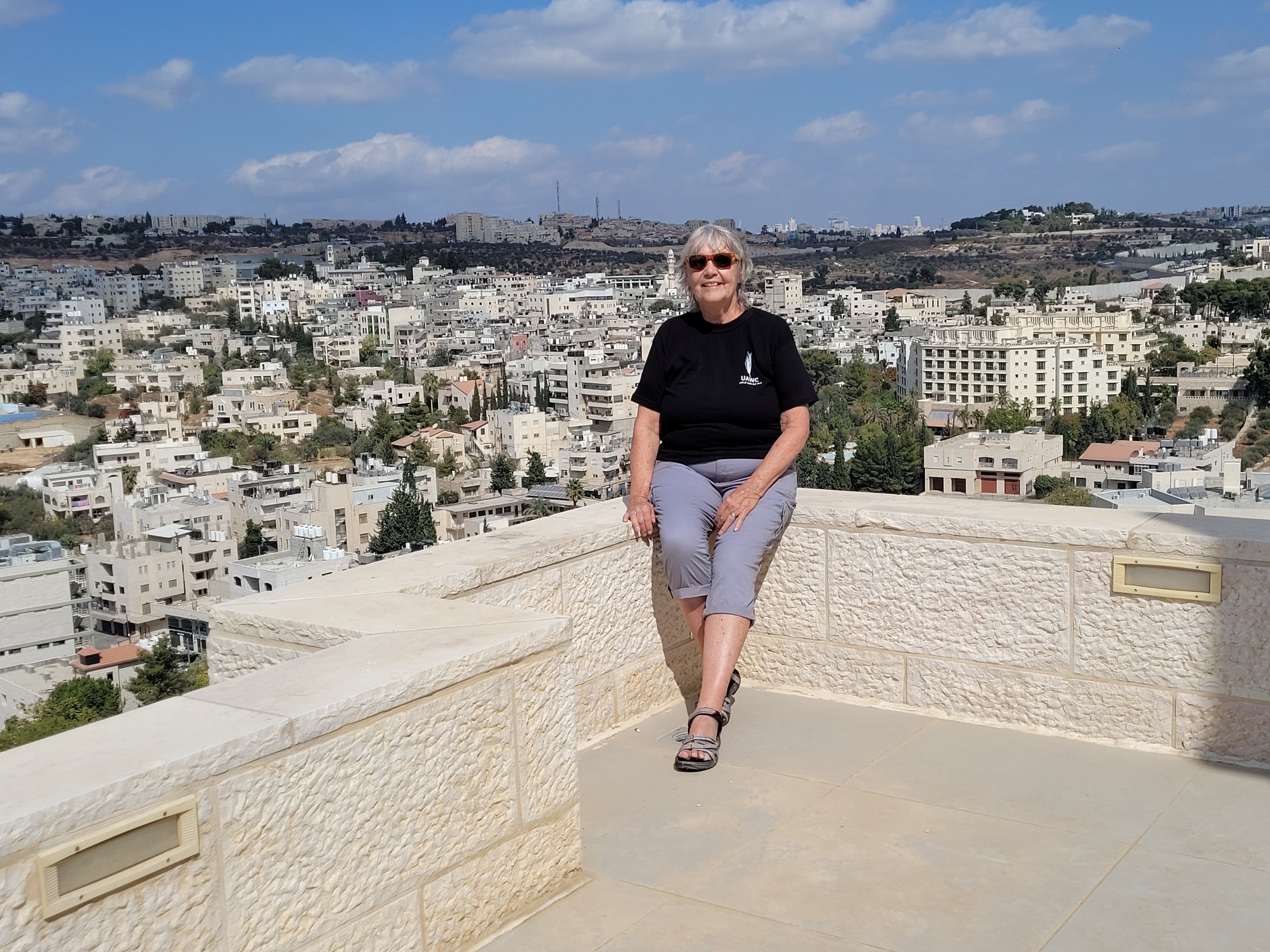 Palestine Trip #8, Me on the 10th floor of the St Joseph's Hotel.jpg