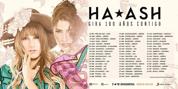 En 2018 Ha*Ash se apoderará de los escenarios del mundo