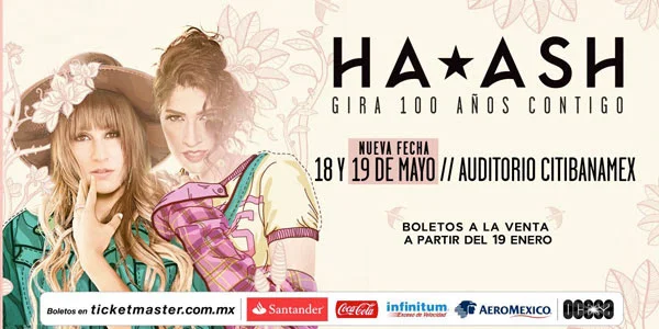 Ha*Ash ofrecerán otro concierto en Monterrey el 19 de mayo