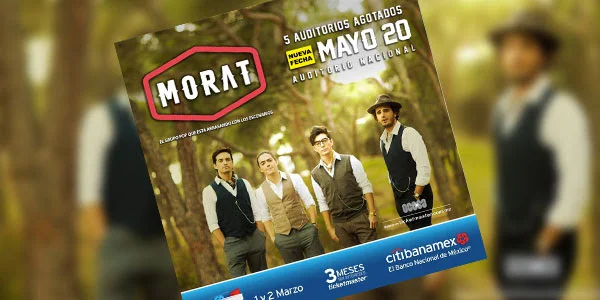 Después de cinco Sold Out en el Auditorio Nacional, Morat va por su sexto concierto en este recinto el 20 de mayo