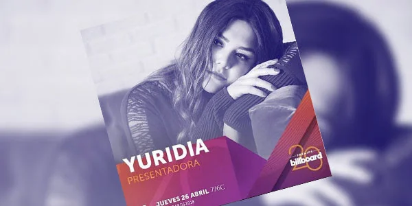 Yuridia presentará una categoría en los Billboard Latin Music Awards y participará en Women in the Lead, panel organizado por la revista