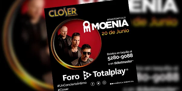 Moenia ofreció un gran show en Tijuana y se presentará en el Foro Total Play de CDMX el 20 de junio