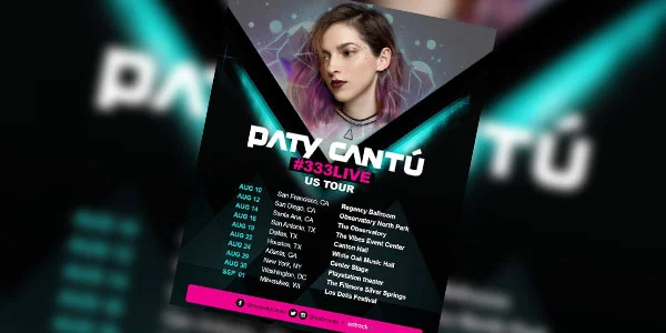 Paty Cantú dio a conocer las primeras fechas de su #333Live en EU