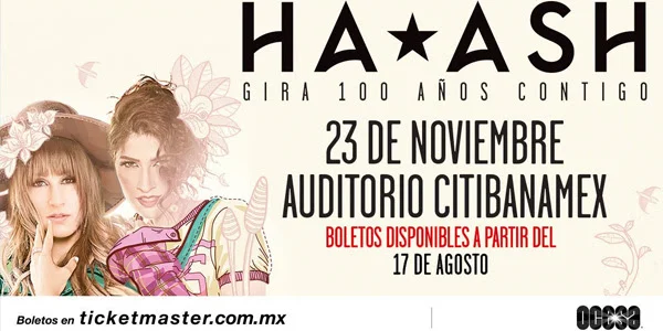 Ha*Ash regresará a Monterrey el próximo 23 de noviembre con su #Gira100AñosContigo