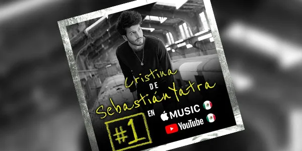 Sebastián Yatra llega al #1 de Apple Music y YouTube con su single “Cristina”