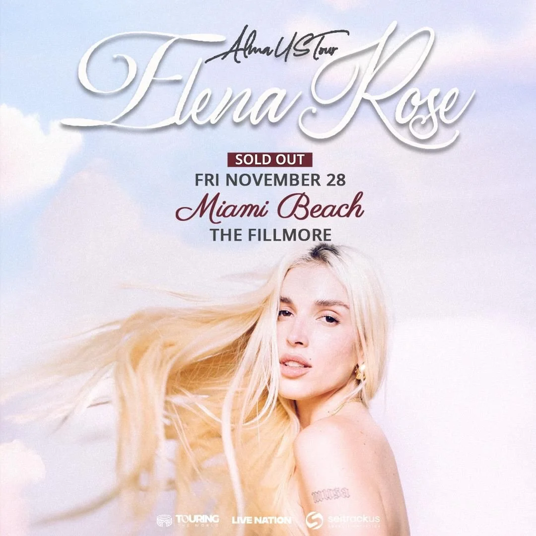 Este viernes SOLD OUT en Miami con @elenarose ☁️✨