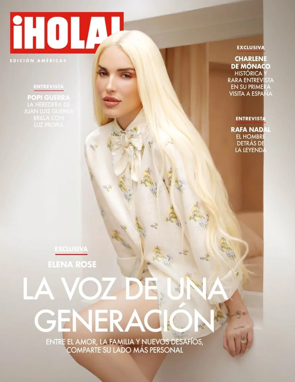 @elenarose en exclusiva para @hola_mx 🌟. La voz de una generaci&oacute;n ✍️.