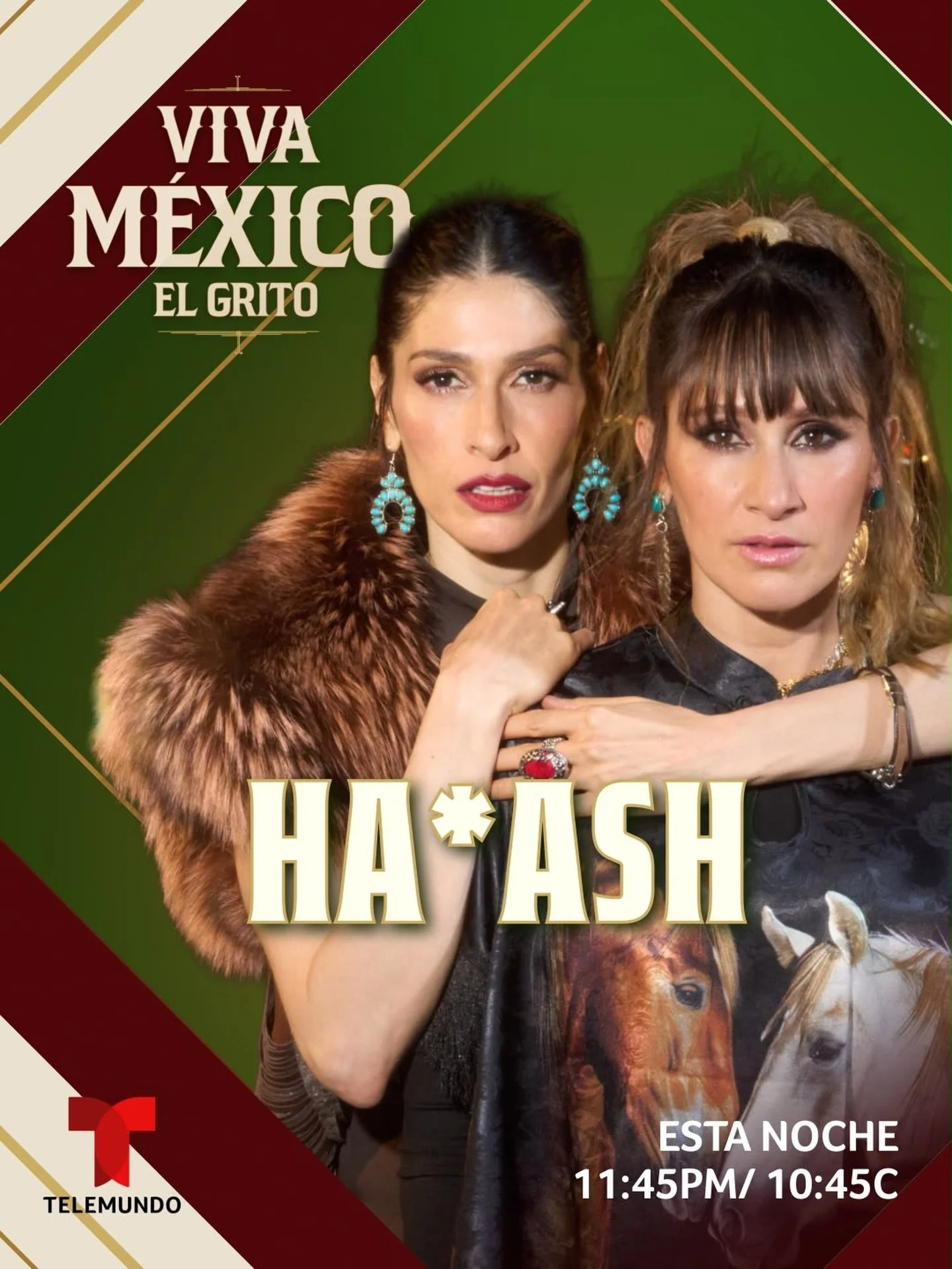 Celebremos El Grito con @haashoficial esta noche a las 11:45 PM por @telemundo 📺🇲🇽.