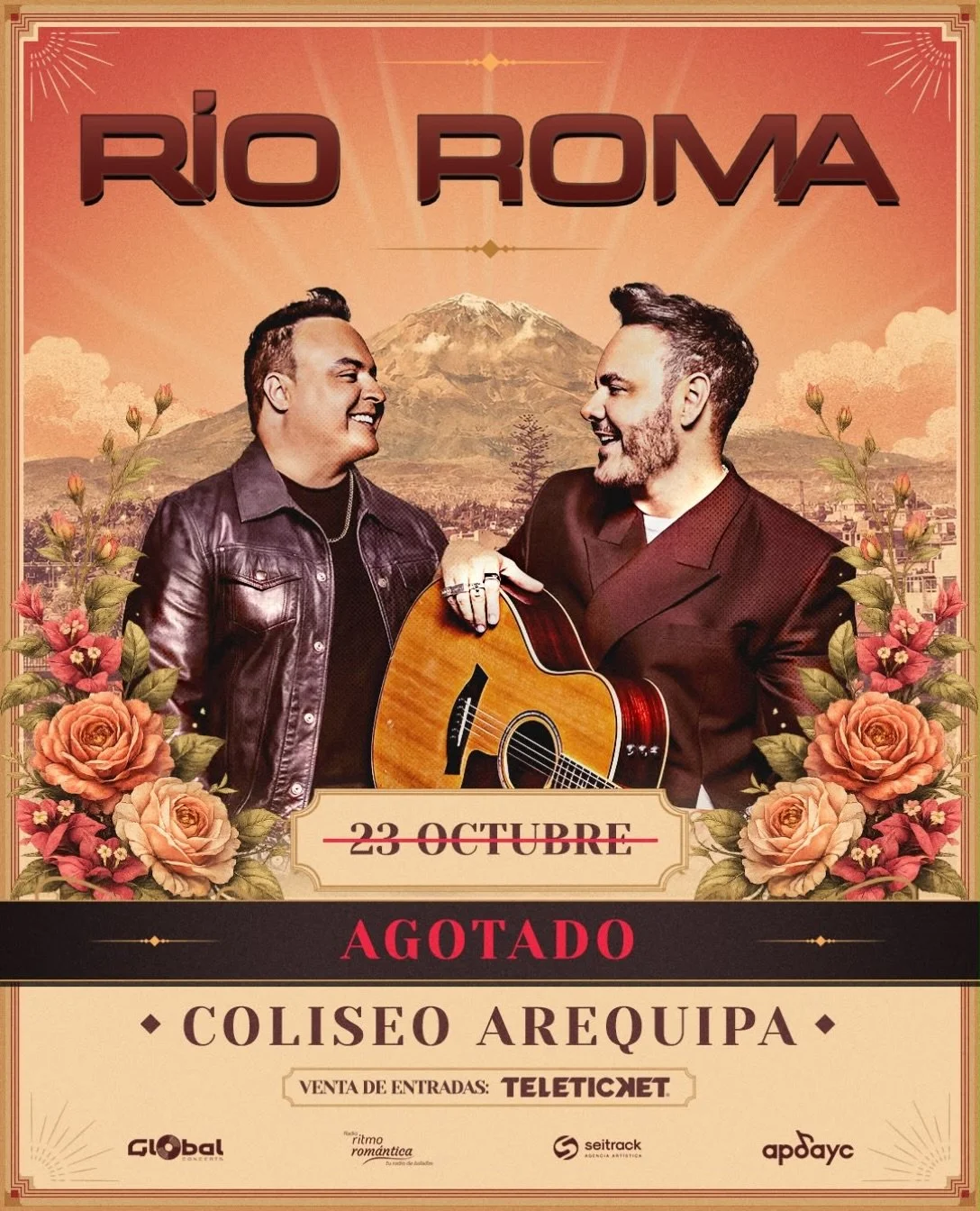 &iexcl;Arequipa, Sold Out! 🇵🇪❤️ @rioromamx llega este 23 de octubre a Per&uacute;.