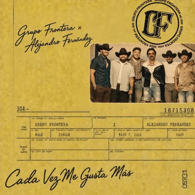 Alejandro Fernández une fuerzas con Grupo Frontera en "Cada vez me gusta más",  un sencillo que explora el amor imposible