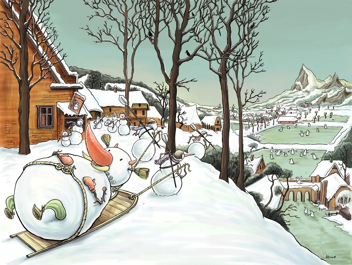Hunters in the Snow
