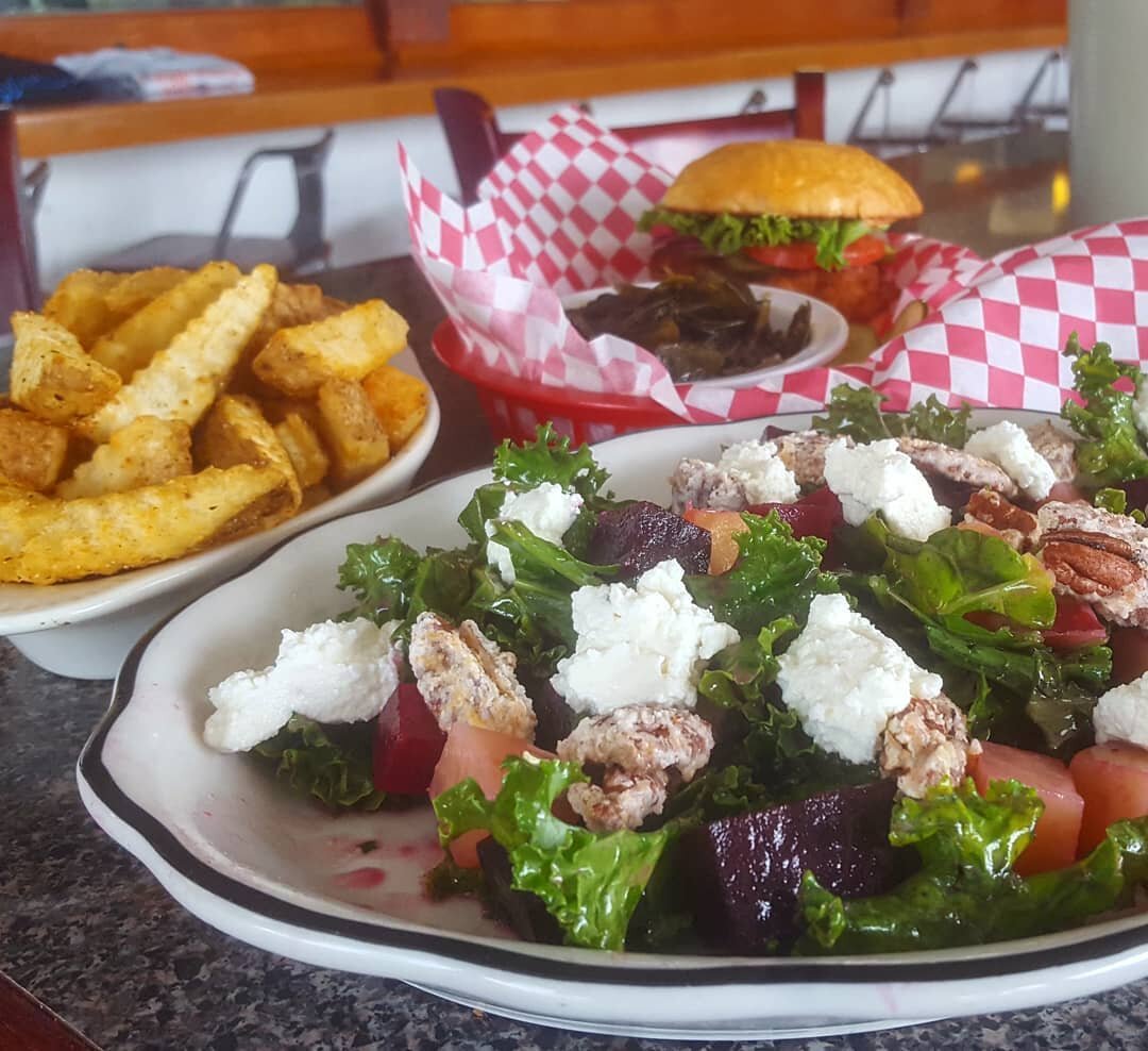 Salad, Fries, and a Sandwich 