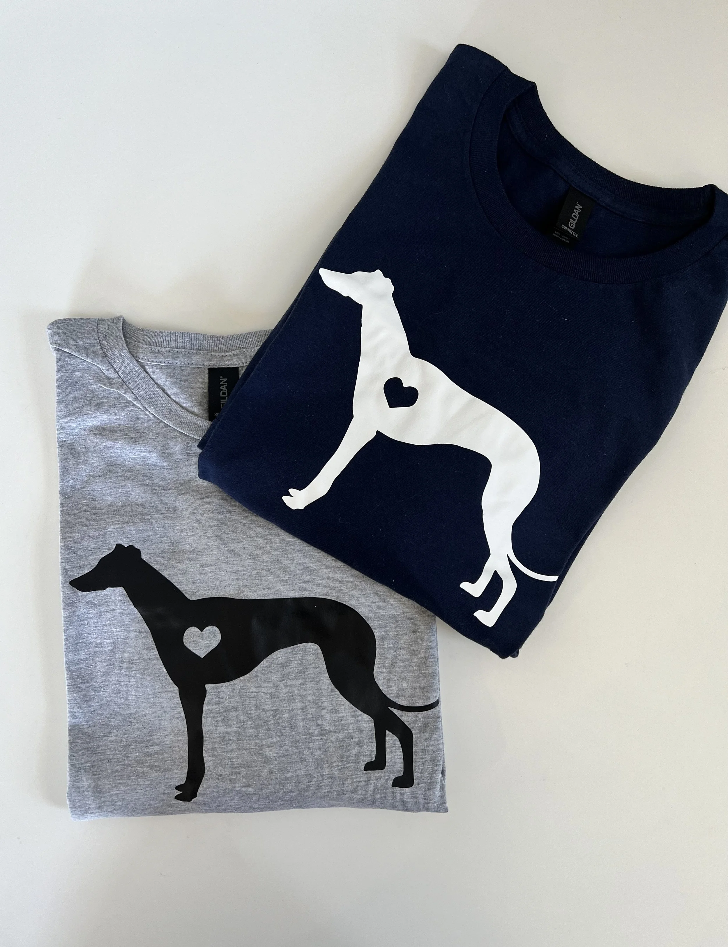 Greyhound Heart T-shirt w/ CGA logo on back