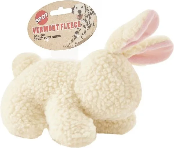 Ethical Pet Fleece Rabbit Squeaky Tough Plush Dog Toy