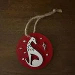 Handcrafted Holiday Ornament - Elegant Wooden Artistry