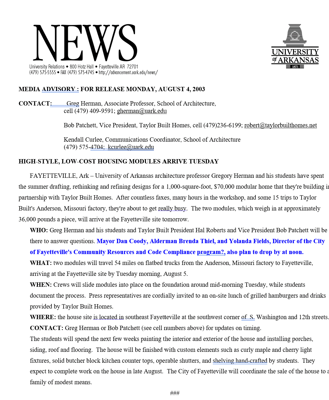 U of A ress release.gif