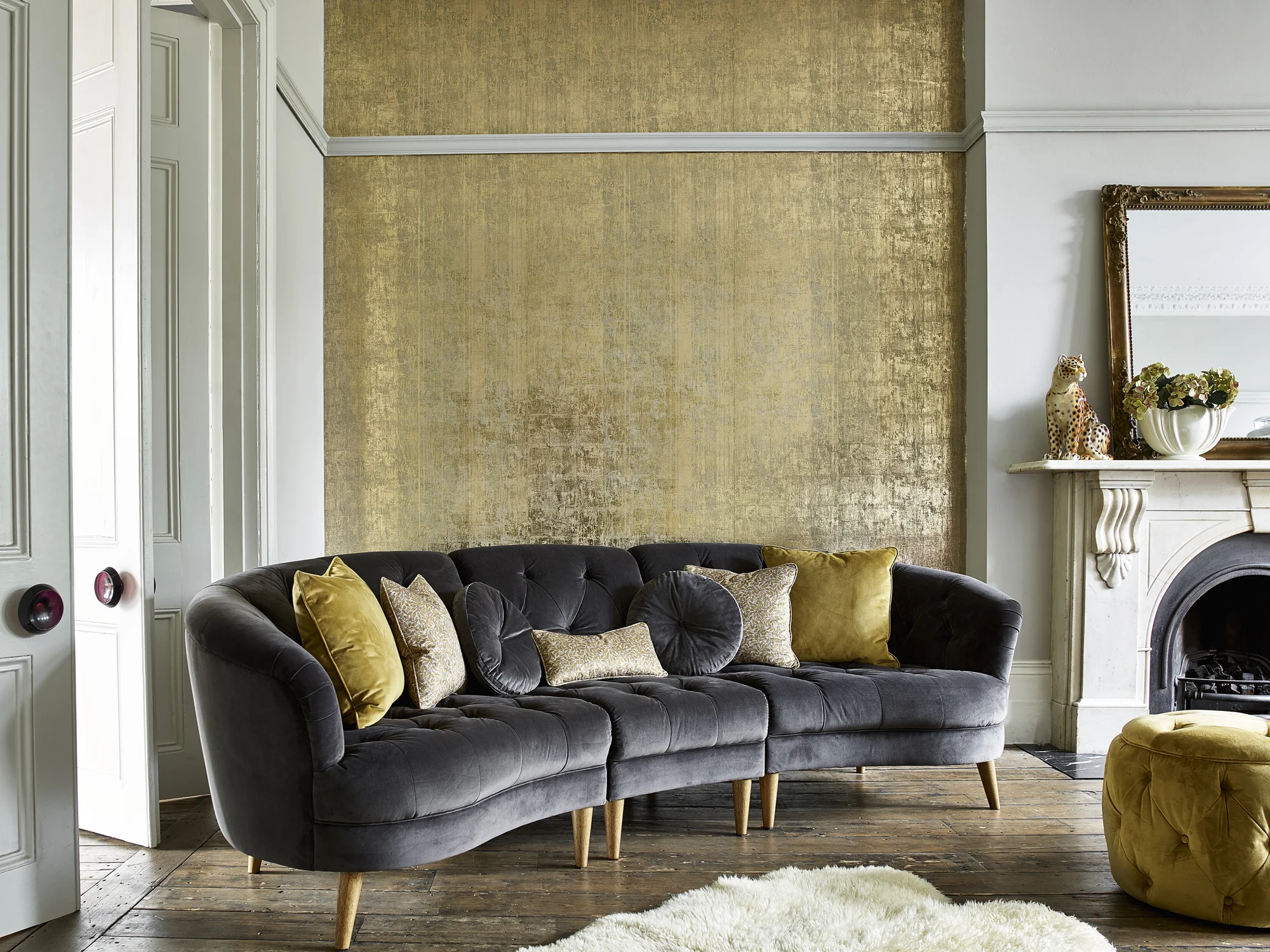 We love combining signature prints with textural weaves for elegant eclectic looks. 