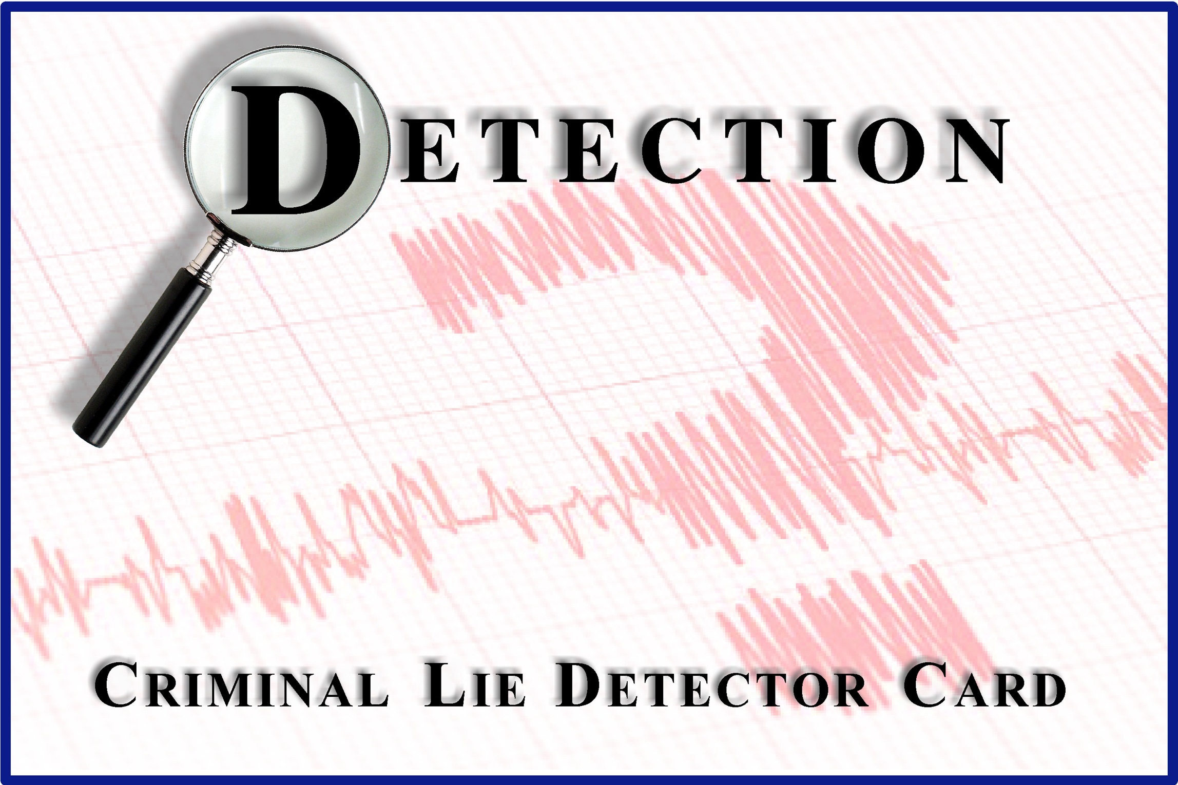 lie Detection pocket mentalism wallet magic polygraph test
