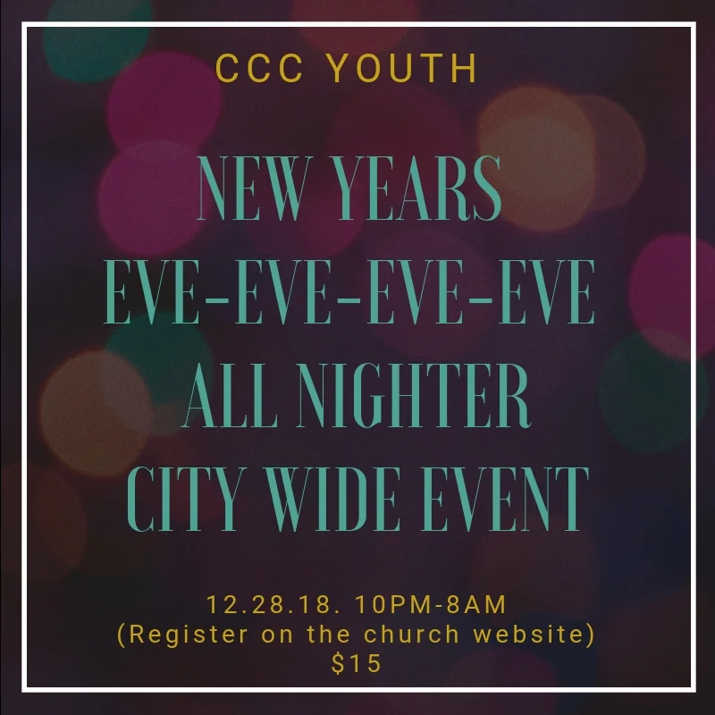  New Years Eve-Eve-Eve-Eve ALL - NIGHTER