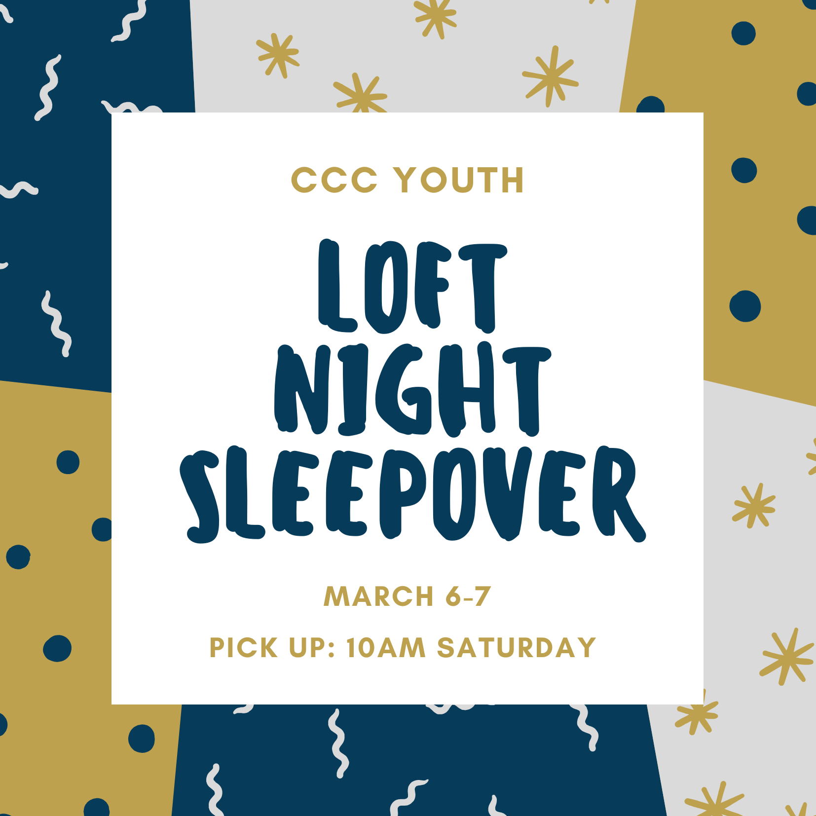 Loft Night &amp; Sleepover