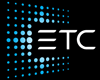 ETC logo with stylized blue dots and lines