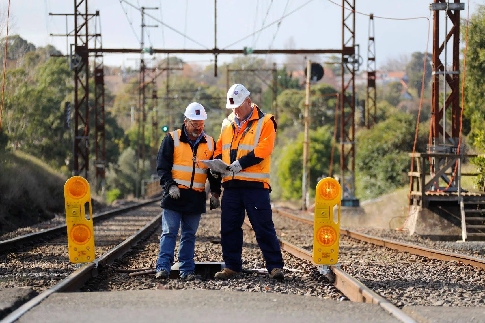 Rail SWS team at the forefront of Victoria's North East Program Alliance (NEPA). Photo taken near Grange rd., Alphington.