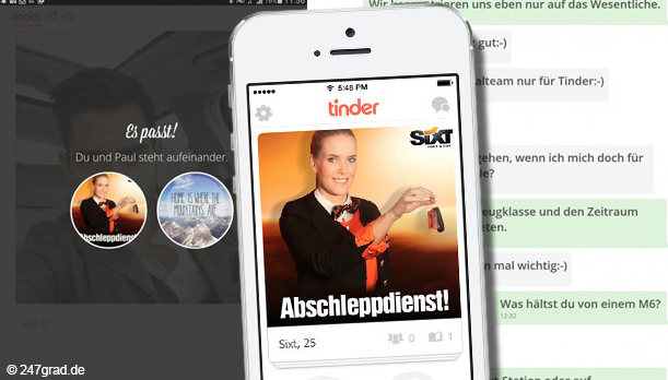 Die Tinder-Kampagne von Sixt