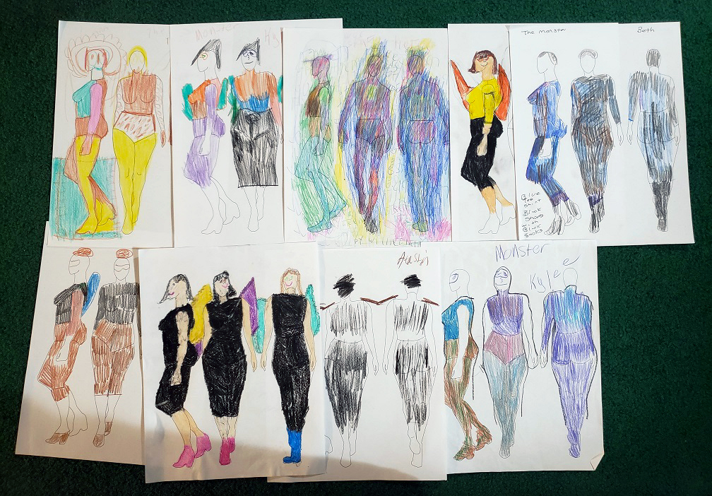 Costume designs for the Monster