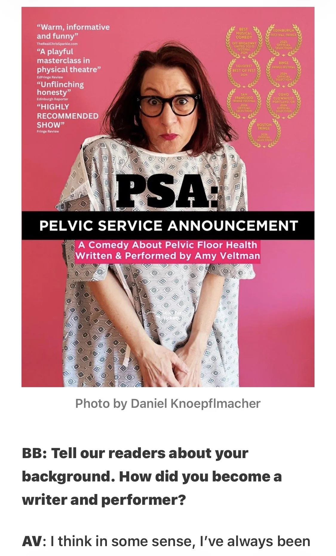 Interview with Brooke Berman "There's More to It Than Kegels" 