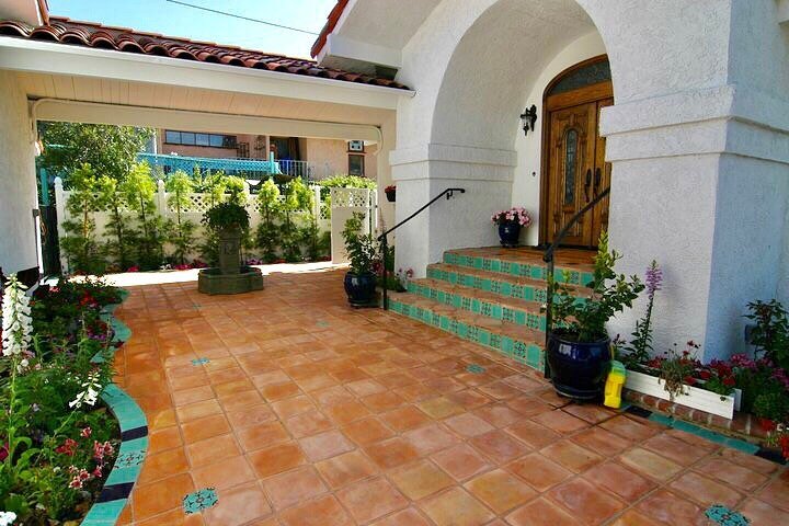 CIRCA 2011 // We took this 70's Spanish-style home and created a courtyard with the perfect tiles we found down in Mexico for a great deal. ⁣
⁣
This client was so creative, visual, and knew what she liked that it made this project so fun!⁣
#botanical