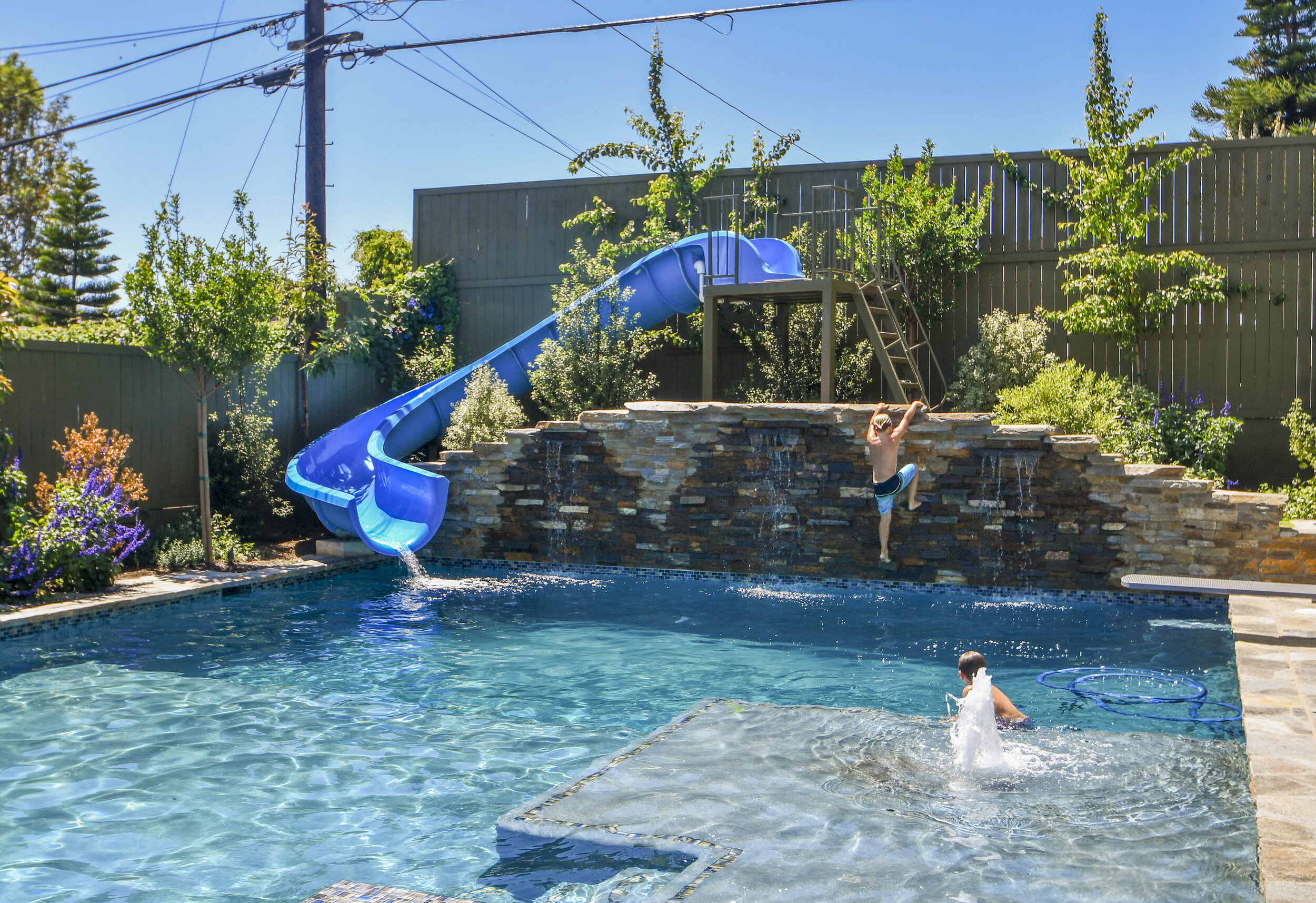 Climbing Wall Pool Feature