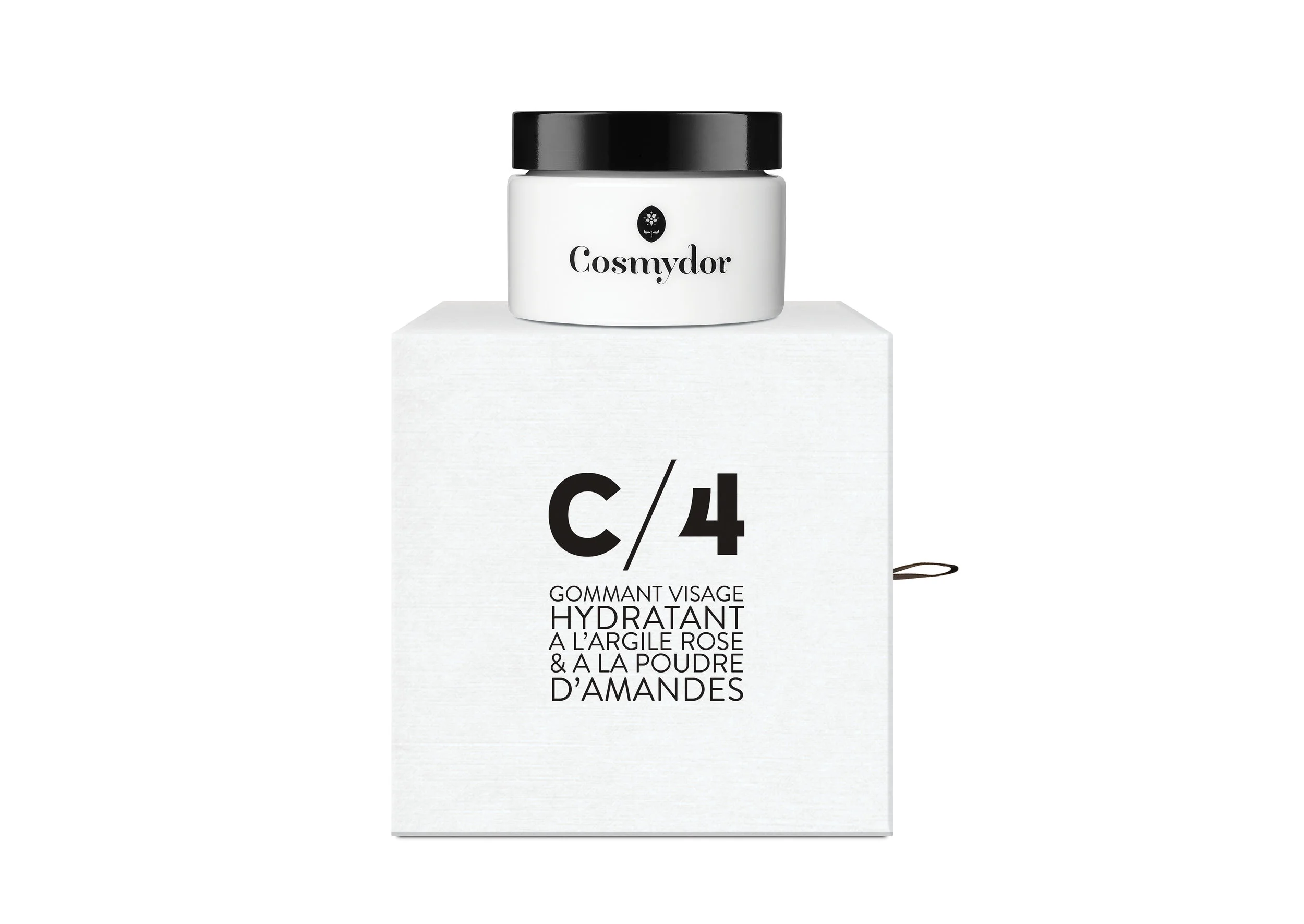 Cosmydor Gommant bio cosmétique beauté visage hydratant à l’argile rose et à la poudre d’amandes vegan