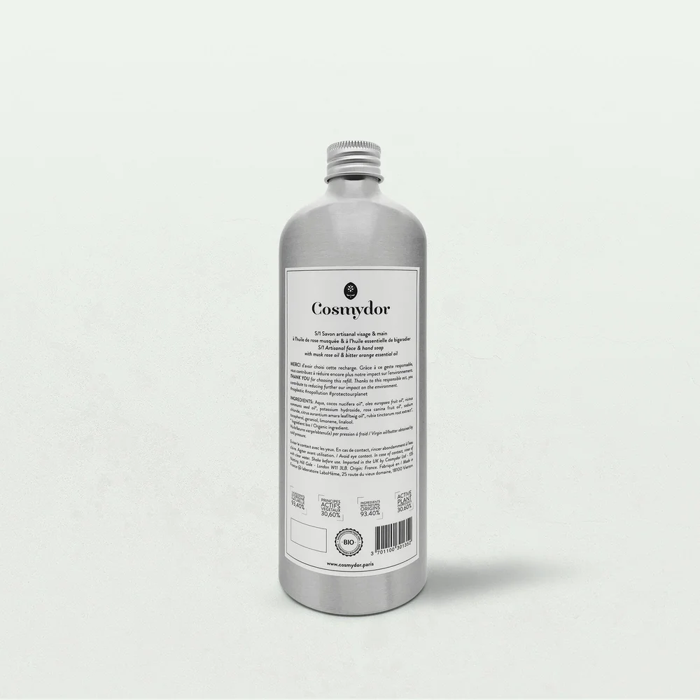 Soin peau savon liquide