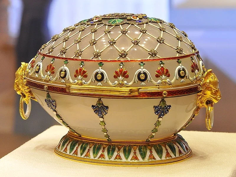 Imperial Faberge Egg A Fabergé egg is a jeweled egg (possibly numbering as many as 69, of which 57 survive today) created by the House of Fabergé, in St. Petersburg, Imperial Russia.