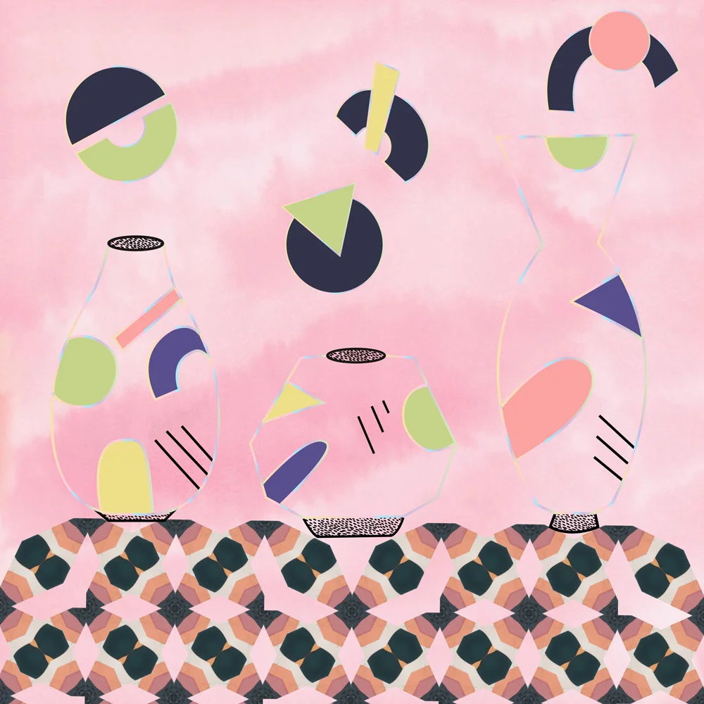 Art print on various wall art and products available HERE Walter’s Pink #4: SOFT CONE SIX OXIDATION MaterialAmount Silica: 45 Whiting: 23 Frit 3124: 14 Kaolin: 12 Lithium Carbonate: 6 Bone Ash: 5 Total Base Recipe: 105 Tin Oxide: 5 Chrome Oxide: 0.25 Total 110.25