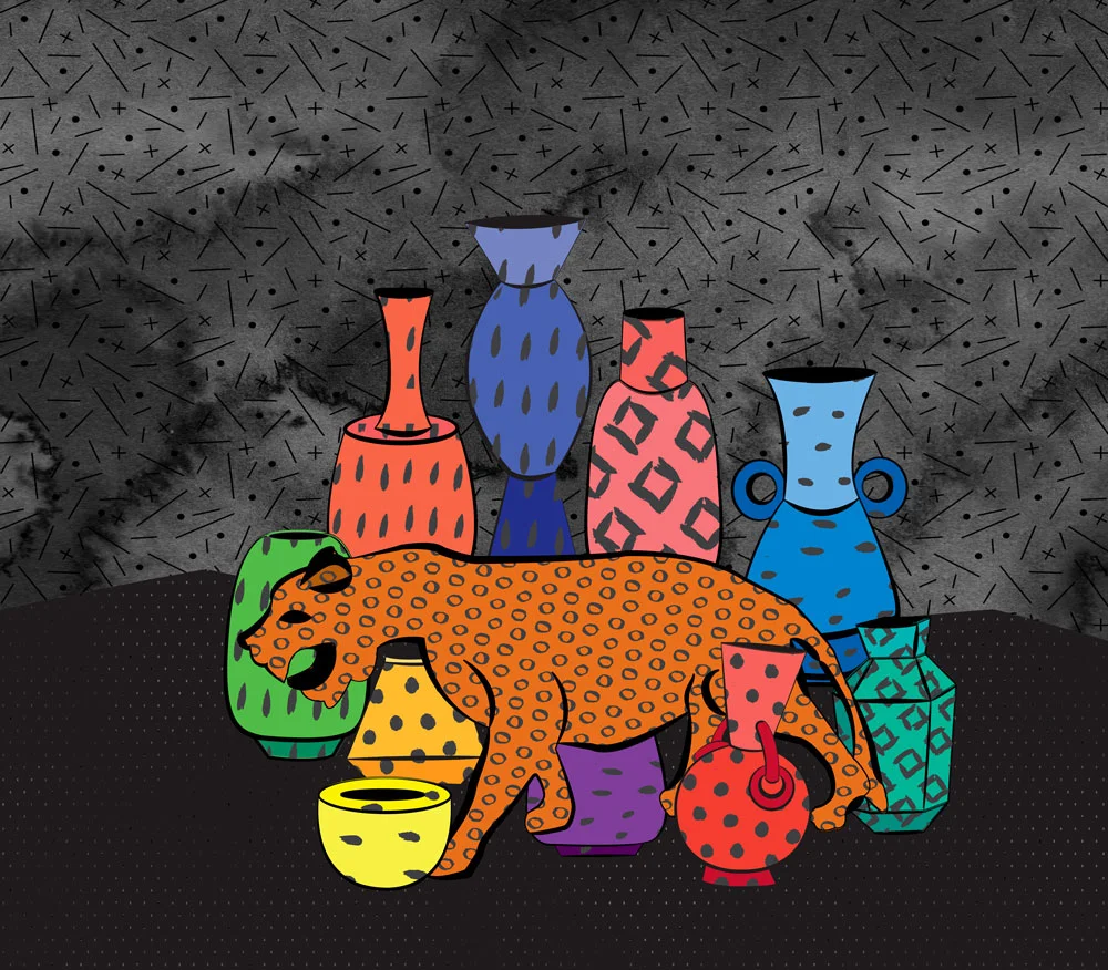 That feeling you get when you find amazing antiques at the thrift store and an awesome glaze recipe that works the way you wanted it to…… Art print available HERE Pagan Purple (cone 04): 30.2 Barium 16,3 Flint 9.3 Whiting 5.4 Zinc 2.4 Lithium For: Turquoise: +3 Copper Purple: + 2-4 Nickel Lime Green: + 2 Chrome Blue: + Cobalt Green: + 1 Copper, + .25 Chrome