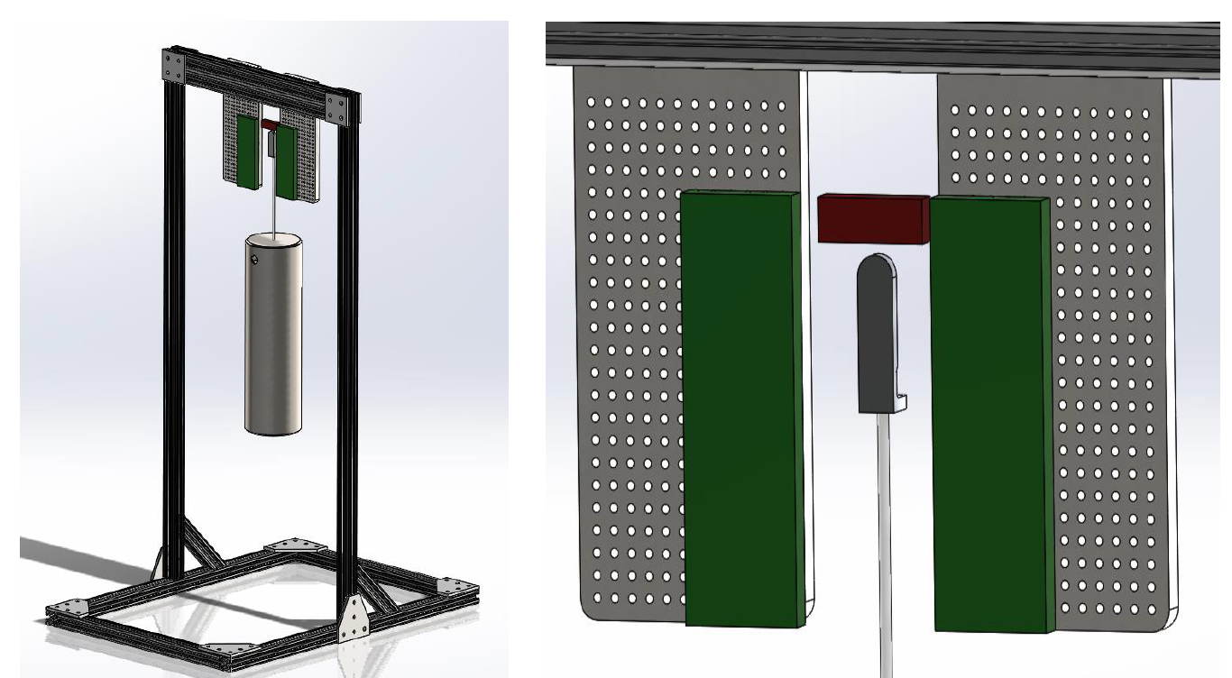 Design set up: bracket cannot cross red zones and cannot be pinned in green zones