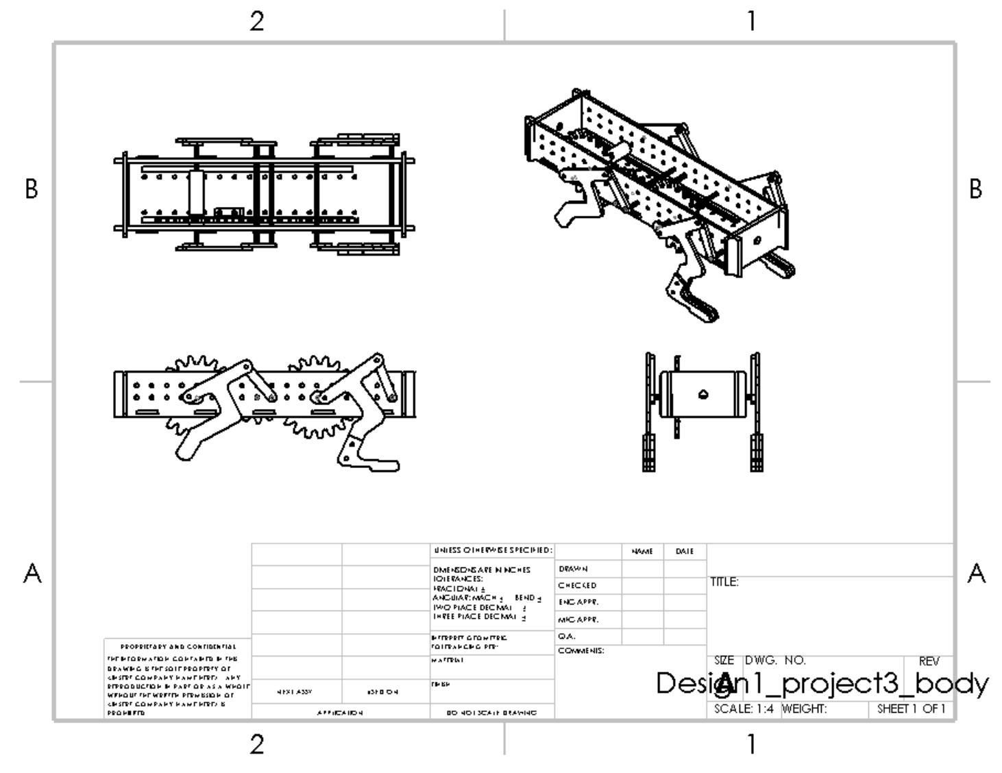 CAD Drawings of Final Assembly