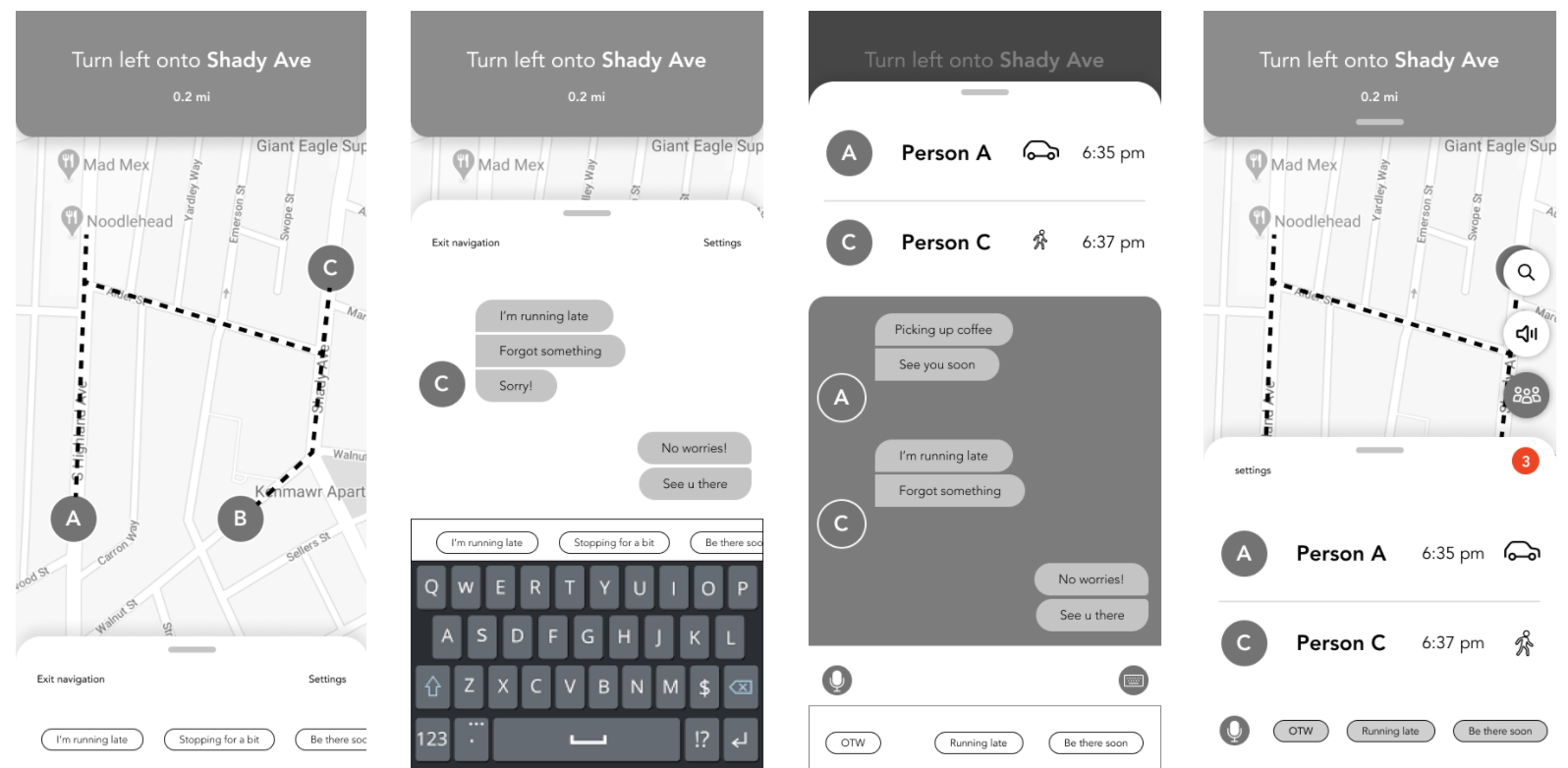 Mid-fi Prototype: Main Navigation Page and Chat