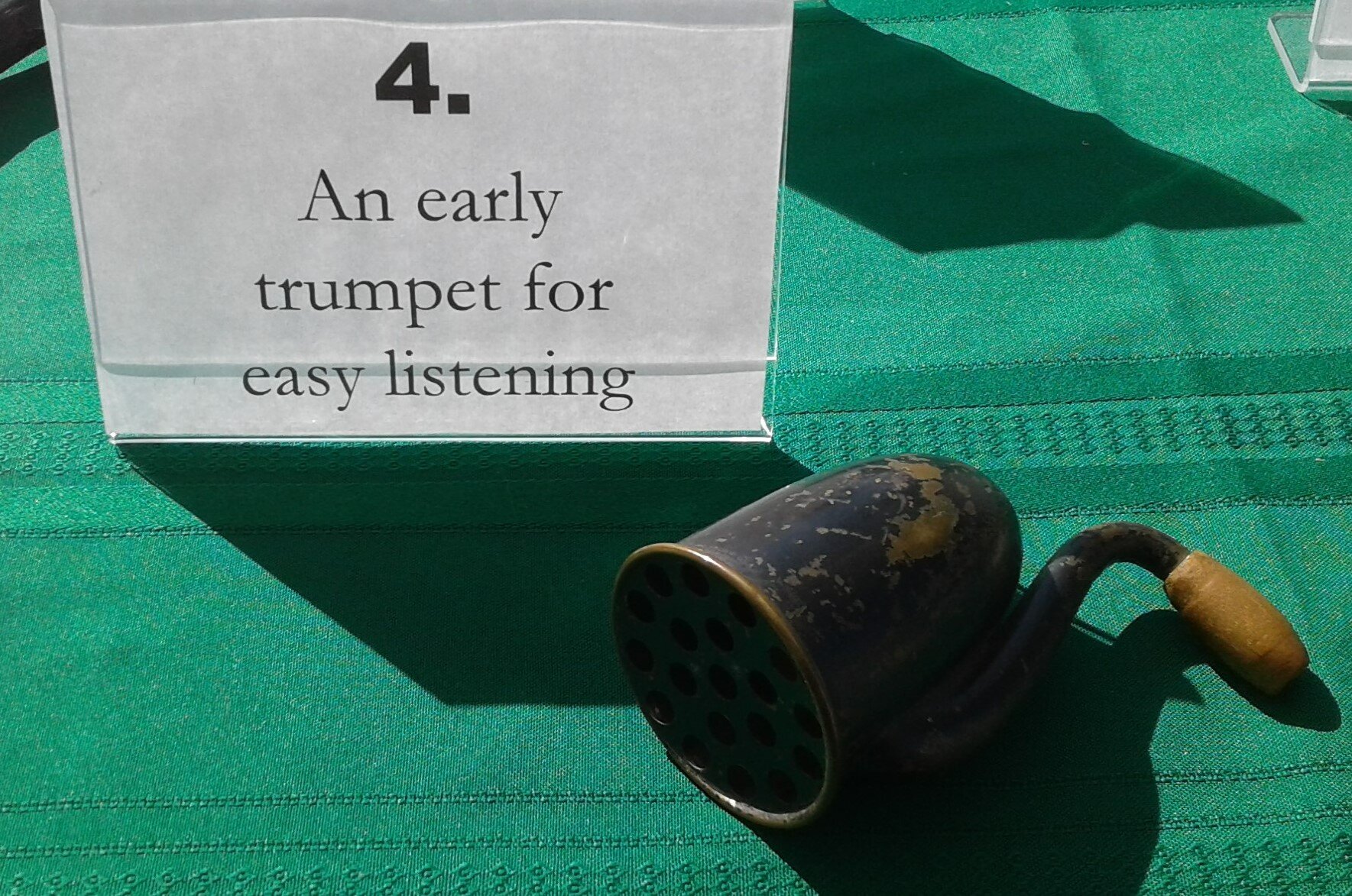 The ear trumpet was a popular item