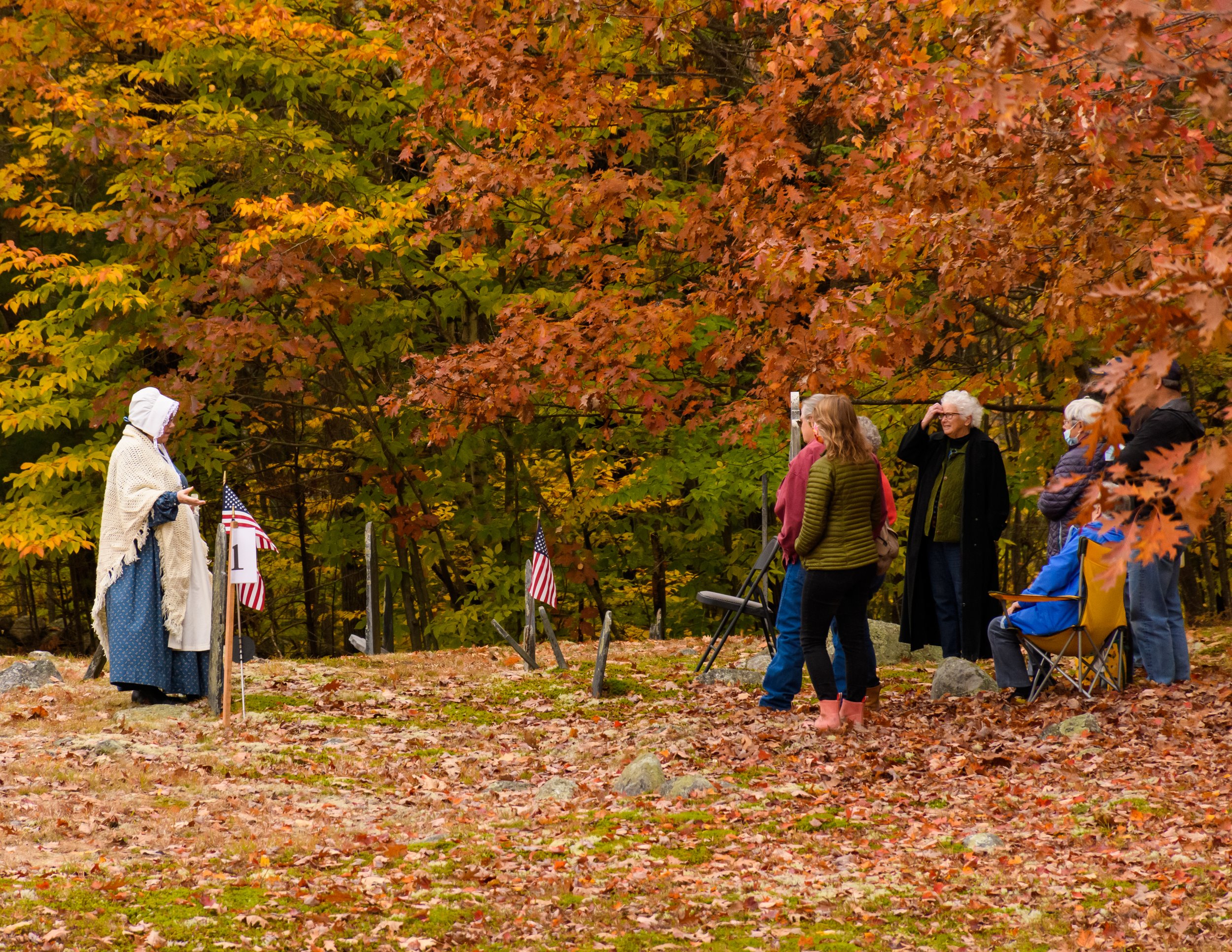  The Fall day added drama to the First Yard Tour! 