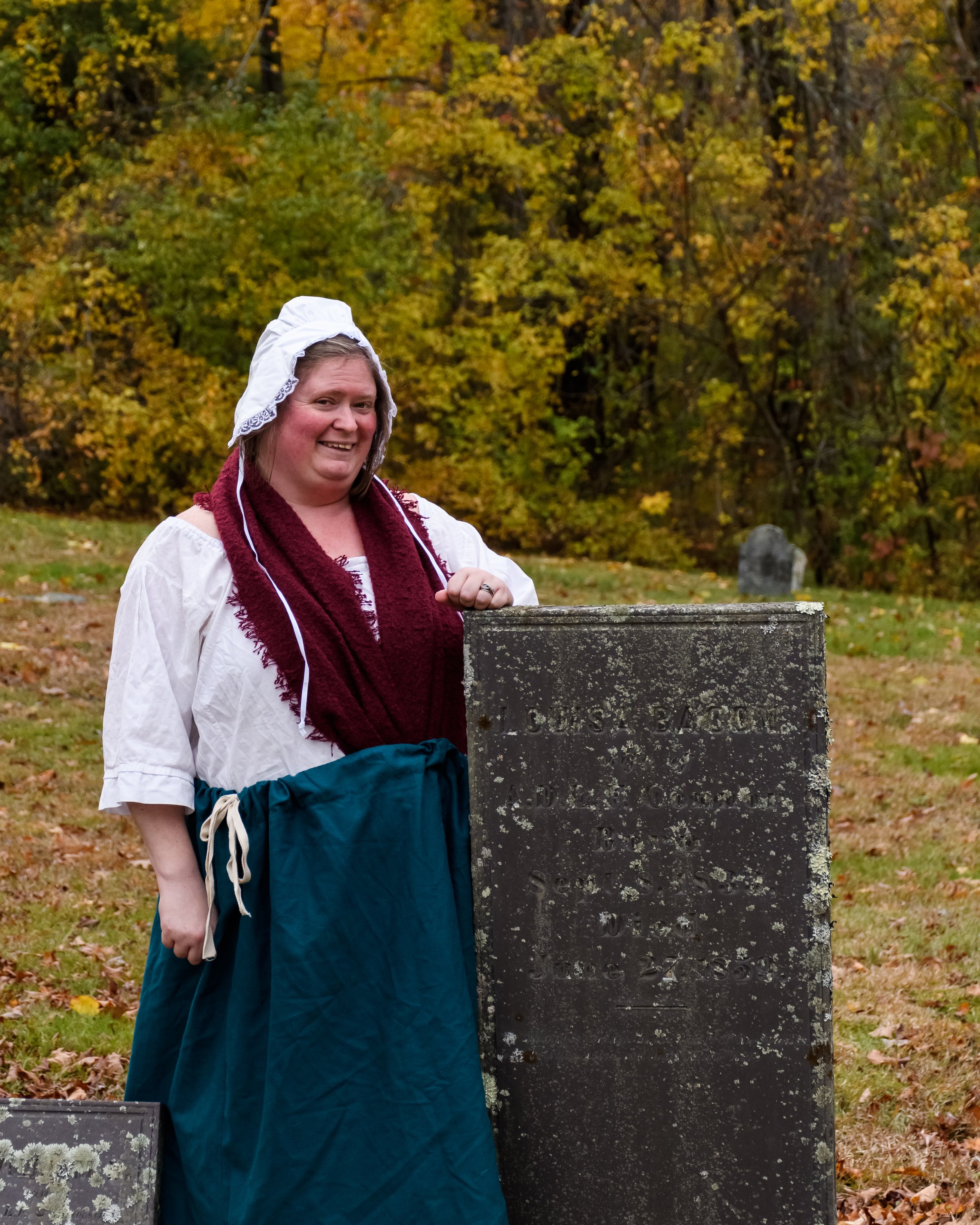  Mrs. Louisa Bacon Connor (aka Jennie Coburn-Valley), wife of ADLF Connor, cemetery caretaker. 