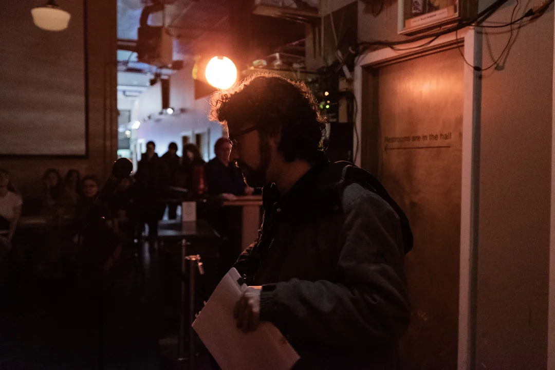 Poet Riley O’Boyle reading