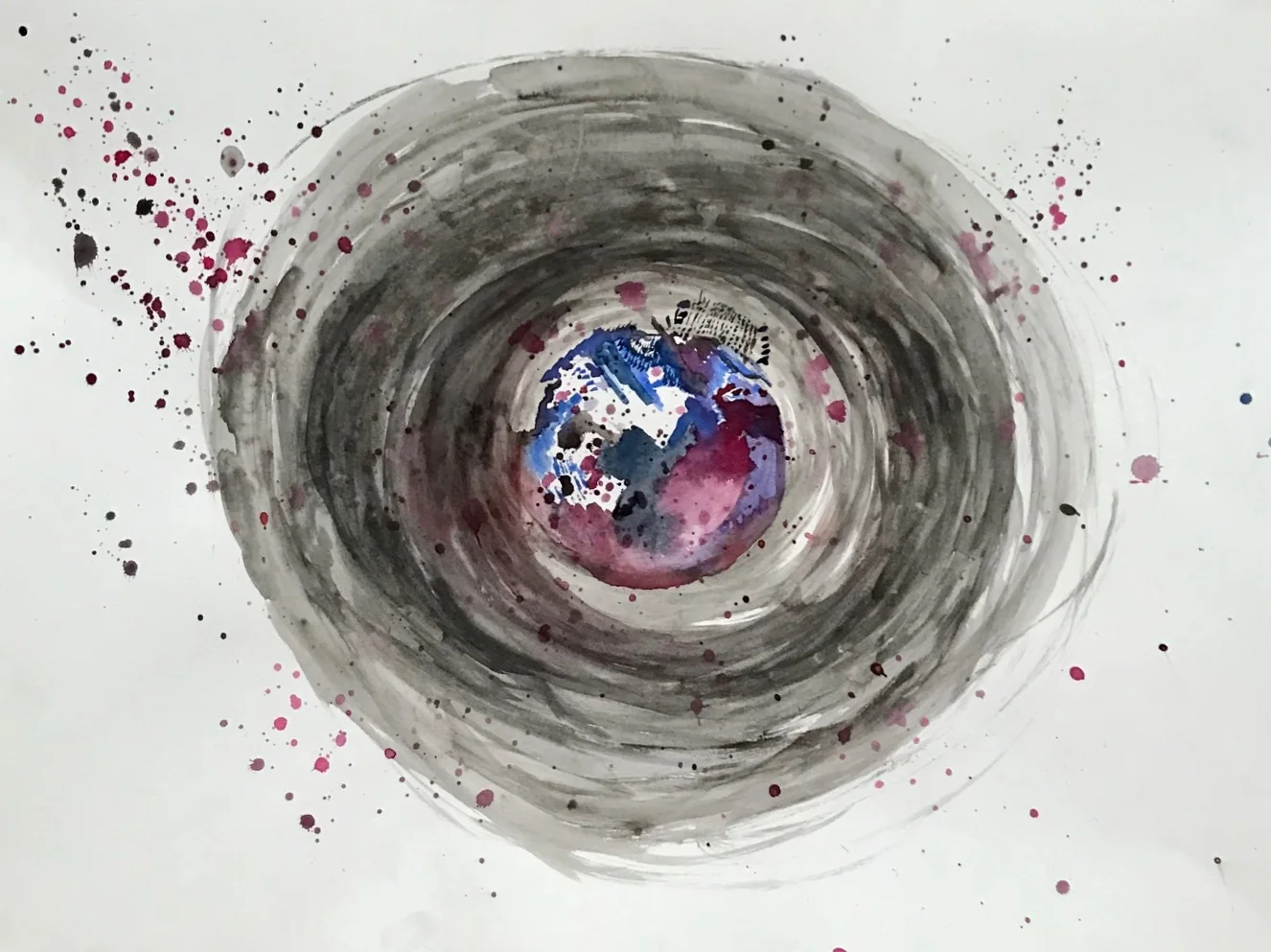 ‘Behind Your Iris’ - Olympia, WA 2018 - 18x24 Watercolor