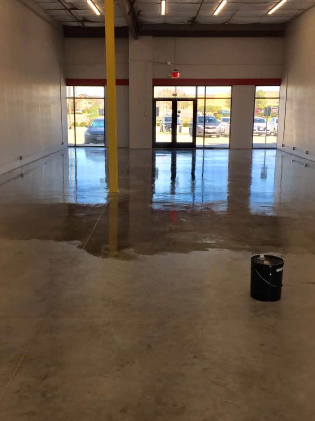 Dollar Store Flooring Process | Before